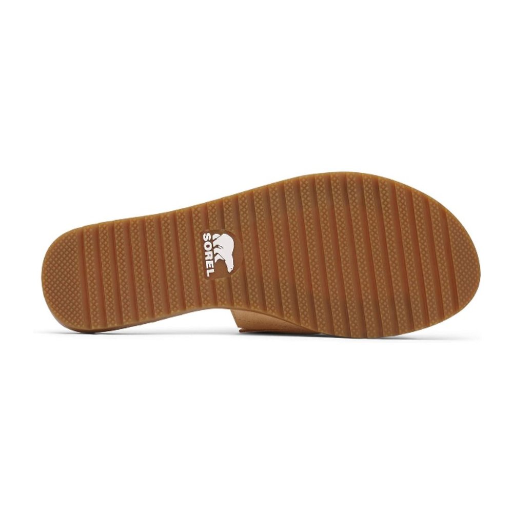 NEW Sorel Ella Block Slide Sandals Honest Beige - Picture 5 of 7